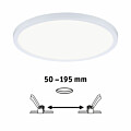 Paulmann VariFit LED Einbaupanel 3-Step-Dim Areo IP44 rund 230mm  16W 1400lm 4000K Weiß dimmbar