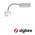 Paulmann LED Modul Einbauleuchte Smart Home Zigbee 3.0 RGBW Coin    rund 50mm  Coin 5.2W 400lm 230V dimmbar RGBW Satin