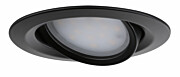 Paulmann LED Einbauleuchte Nova Plus Coin Basisset schwenkbar  rund 84mm 50° Coin 3x6W 3x470lm 230V dimmbar 2700K Schwarz matt