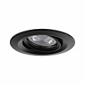 Paulmann LED Einbauleuchte Nova Mini Coin Basisset schwenkbar  rund 66mm 15° Coin 3x4W 3x310lm 230V  2700K Schwarz matt