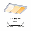 Paulmann VariFit LED Einbaupanel Dim to Warm Areo IP44 eckig 175x175mm  13W 1200lm 3 Step Dim to warm Chrom matt dimmbar