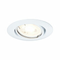 Paulmann Einbauleuchte Base Basisset schwenkbar  rund 90mm 20° GU10 max. 10W  230V dimmbar  Weiß