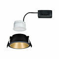 Paulmann LED Einbauleuchte 3-Step-Dim Cole Coin   IP44 rund 88mm  Coin 6W 470lm 230V dimmbar 2700K Schwarz#Gold matt