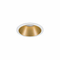 Paulmann LED Einbauleuchte 3-Step-Dim Cole Coin Basisset  IP44 rund 88mm  Coin 3x6W 3x460lm 230V dimmbar 2700K Weiß#Gold matt