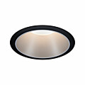 Paulmann LED Einbauleuchte 3-Step-Dim Cole Coin   IP44 rund 88mm  Coin 6W 470lm 230V dimmbar 2700K Schwarz#Silber