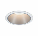 Paulmann LED Einbauleuchte 3-Step-Dim Cole Coin   IP44 rund 88mm  Coin 6W 470lm 230V dimmbar 2700K Weiß#Silber