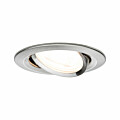 Paulmann LED Einbauleuchte Nova  schwenkbar  rund 84mm 50° GU10 6.5W 460lm 230V  2700K Eisen gebürstet