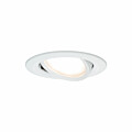 Paulmann LED Einbauleuchte Nova Coin Basisset schwenkbar  rund 84mm 50° Coin 3x6W 3x470lm 230V  2700K Weiß matt