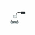 Paulmann LED Einbauleuchte Nova Coin Einzelleuchte schwenkbar  eckig 84x84mm 50° Coin 6W 470lm 230V  2700K Alu gedreht