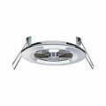 Paulmann LED Einbauleuchte Nova Coin Basisset starr IP44 rund 78mm  Coin 3x6W 3x470lm 230V  2700K Chrom