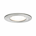Paulmann LED Einbauleuchte 3-Step-Dim Nova Basisset starr IP44 rund 78mm  GU10 3x6.5W 3x460lm 230V dimmbar 2700K Eisen gebürstet