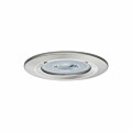 Paulmann LED Einbauleuchte 3-Step-Dim Nova Basisset starr IP44 rund 78mm  GU10 3x6.5W 3x460lm 230V dimmbar 2700K Eisen gebürstet