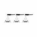 Paulmann LED Einbauleuchte 3-Step-Dim Nova Basisset starr IP44 rund 78mm  GU10 3x6.5W 3x460lm 230V dimmbar 2700K Eisen gebürstet