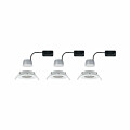 Paulmann LED Einbauleuchte 3-Step-Dim Nova Coin Basisset schwenkbar  rund 84mm 50° Coin 3x6W 3x470lm 230V dimmbar 2700K Weiß matt