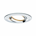 Paulmann LED Einbauleuchte 3-Step-Dim Nova Coin Basisset schwenkbar  rund 84mm 50° Coin 3x6W 3x470lm 230V dimmbar 2700K Chrom