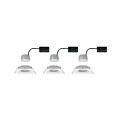 Paulmann LED Einbauleuchte 3-Step-Dim Nova Coin Basisset schwenkbar  eckig 84x84mm 50° Coin 3x6W 3x470lm 230V dimmbar 2700K Weiß matt