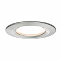 Paulmann LED Einbauleuchte 3-Step-Dim Nova Coin Basisset starr IP44 rund 78mm  Coin 3x6W 3x470lm 230V dimmbar 2700K Eisen gebürstet