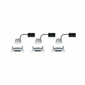 Paulmann LED Einbauleuchte 3-Step-Dim Nova Coin Basisset starr IP44 rund 78mm  Coin 3x6W 3x470lm 230V dimmbar 2700K Alu gedreht