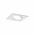 Paulmann LED Einbauleuchte Nova Plus Coin Basisset schwenkbar  eckig 84x84mm 50° Coin 3x6W 3x470lm 230V dimmbar 2700K Weiß matt