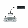 Paulmann LED Einbauleuchte Nova Plus Coin Einzelleuchte schwenkbar  eckig 84x84mm 50° Coin 6W 425lm 230V dimmbar 2700K Alu