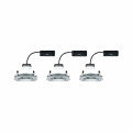 Paulmann LED Einbauleuchte Nova Plus Coin Basisset schwenkbar  eckig 84x84mm 50° Coin 3x6W 3x470lm 230V dimmbar 2700K Alu gedreht