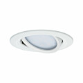 Paulmann LED Einbauleuchte Nova Plus Coin Basisset schwenkbar IP65 rund 93mm 30° Coin 3x6W 3x470lm 230V dimmbar 2700K Weiß matt