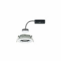 Paulmann LED Einbauleuchte Nova Plus Coin Einzelleuchte schwenkbar IP65 rund 93mm 30° Coin 6W 470lm 230V dimmbar 2700K Weiß matt#Chrom