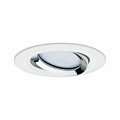 Paulmann LED Einbauleuchte Nova Plus Coin Basisset schwenkbar IP65 rund 93mm 30° Coin 3x6W 3x470lm 230V dimmbar 2700K Weiß matt#Chrom