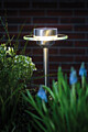 Paulmann Solar LED Gartenstrahler Ufo IP44 3000K  Edelstahl#Klar