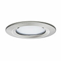 Paulmann LED Einbauleuchte Nova Plus Coin Basisset starr IP44 rund 78mm  Coin 3x6W 3x470lm 230V dimmbar 2700K Eisen gebürstet