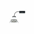 Paulmann LED Einbauleuchte Nova Plus Coin Einzelleuchte schwenkbar  rund 84mm 50° Coin 6W 470lm 230V dimmbar 2700K Eisen gebürstet