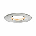 Paulmann LED Einbauleuchte Nova Plus Coin  starr IP65 rund 78mm  Coin 6W 470lm 230V dimmbar 2700K Eisen gebürstet