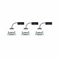 Paulmann LED Einbauleuchte Nova Plus Coin Basisset schwenkbar  rund 84mm 50° Coin 3x6W 3x470lm 230V dimmbar 2700K Alu gedreht