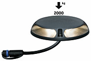 Paulmann Plug & Shine LED Bodenaufbauleuchte Warmweiß Einzelspot Zweifacher Lichtaustritt. 180° IP67 3000K 2x3.3W   Anthrazit