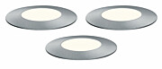Paulmann Plug & Shine LED Bodeneinbauleuchte Floor Mini Erweiterungsset  IP67 3000K 3x2.5W   Silber