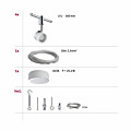 Paulmann LED Seilsystem Stage Basisset  4x300lm 4x4.8W 2700K  230/12V Weiß#Chrom