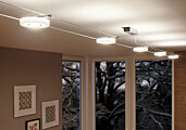 Paulmann LED Seilsystem DiscLED I Einzelspot  200lm 4W 2700K  230/12V Chrom#Satin