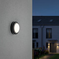 Paulmann LED Außenwandleuchte   IP44  140mm 3000K 8W 560lm 230V  Grau Kunststoff