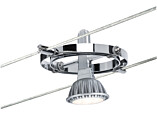 Paulmann Seilsystem Cardan Basisset GU5.3  max. 4x10W  dimmbar 230/12V Chrom matt#Chrom