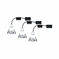 Paulmann LED Einbauleuchte Nova Mini Coin Basisset schwenkbar  rund 66mm 15° Coin 3x4W 3x310lm 230V  2700K Alu gedreht