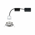 Paulmann LED Einbauleuchte Nova Mini Coin Einzelleuchte starr IP44 rund 65mm  Coin 4W 310lm 230V  2700K Eisen gebürstet