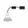 Paulmann LED Einbauleuchte Nova Mini Coin Einzelleuchte starr IP44 rund 65mm  Coin 4W 310lm 230V  2700K Alu gedreht