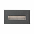 Paulmann LED Außenwandleuchte Long  IP44 eckig 103x58mm 3000K 4W 30lm 230V  Schwarz Aluminium