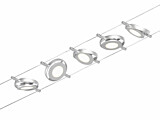 Paulmann CorDuo LED Seilsystem RoundMac Basisset  5x200lm 5x4.5W 3000K  230/12V Chrom matt#Chrom