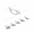 Paulmann CorDuo LED Seilsystem RoundMac Basisset  5x200lm 5x4.5W 3000K  230/12V Weiß#Chrom