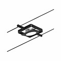 Paulmann CorDuo LED Seilsystem MacLED Einzelspot  250lm 4.5W 3000K  12V Schwarz matt#Chrom