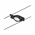 Paulmann CorDuo LED Seilsystem MacLED Einzelspot  250lm 4.5W 3000K  12V Schwarz matt#Chrom