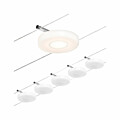 Paulmann CorDuo LED Seilsystem DiscLED Basisset  5x200lm 5x4.5W 3000K  230/12V Chrom matt#Chrom
