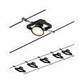 Paulmann CorDuo Seilsystem Mac II Basisset GU5.3  max. 5x10W   230/12V Schwarz matt#Chrom