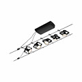 Paulmann CorDuo Seilsystem Mac II Basisset GU5.3  max. 5x10W   230/12V Schwarz matt#Chrom